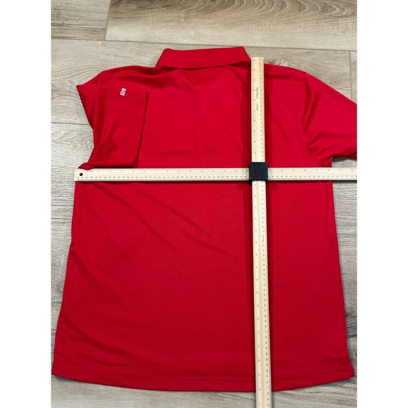 Reebok Chicago Blackhawks Red Embroidered Logo Polo Shirt Men's Large - Picture 6 of 6